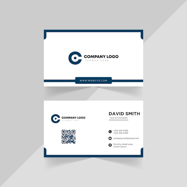 A business card for a company logo called david smith.