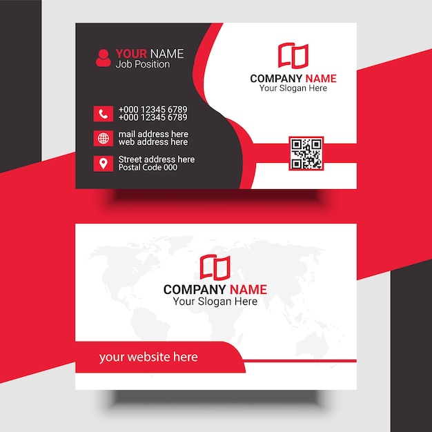 A business card for a company name.