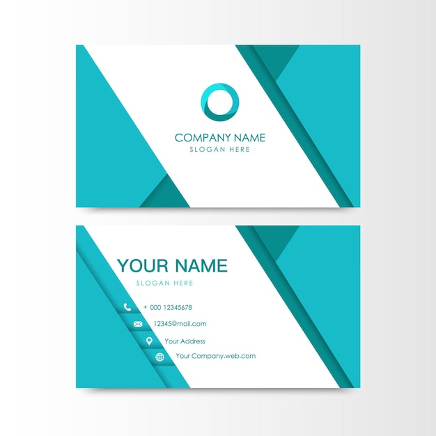 Business card for company simple Vector Illustration