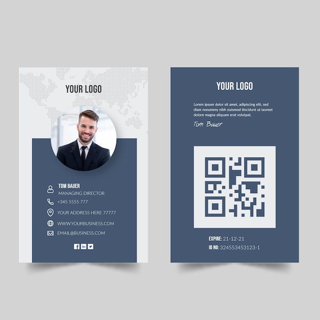 Vector business card concept
