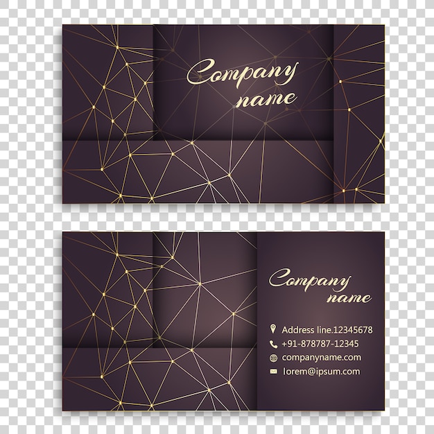 Vector business card constellation desing