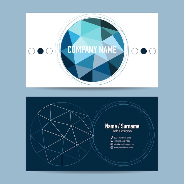 Business card creative design template