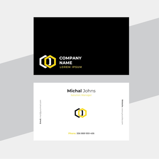 Vector business card design company logo