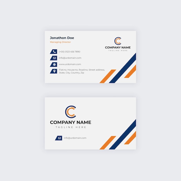 Business card design corporate business card design