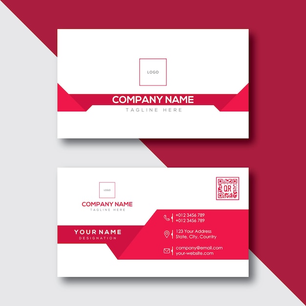 Business card design elegant template clean professional visiting card