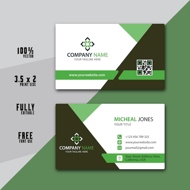 Vector business card design fully vector with eps