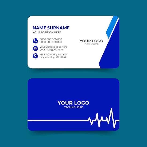 Дизайн визитной карточки для врачей-медиков