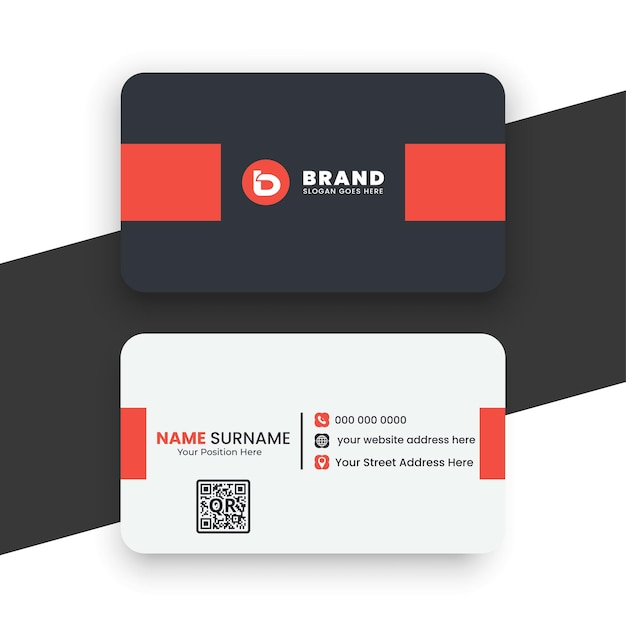 Vector business card design template 3