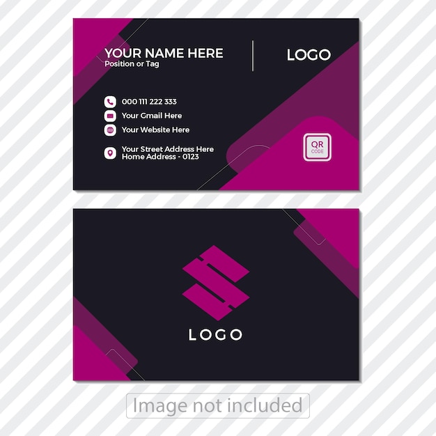 Vector business card design template bezoekkaartontwerp.