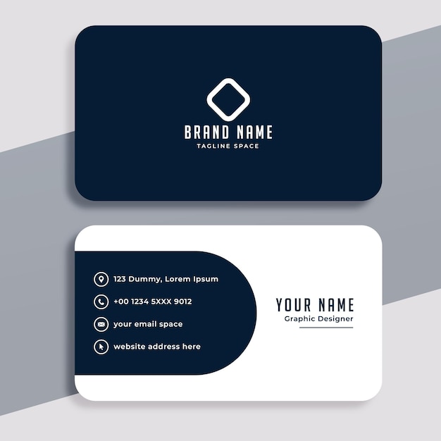 Шаблон дизайна визитной карточки, чистый профессиональный шаблон визитной карточки, визитная карточка, бизнес-центр