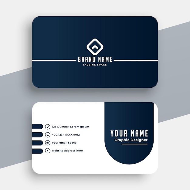 Vector business card design template, clean professional business card template, visiting card template