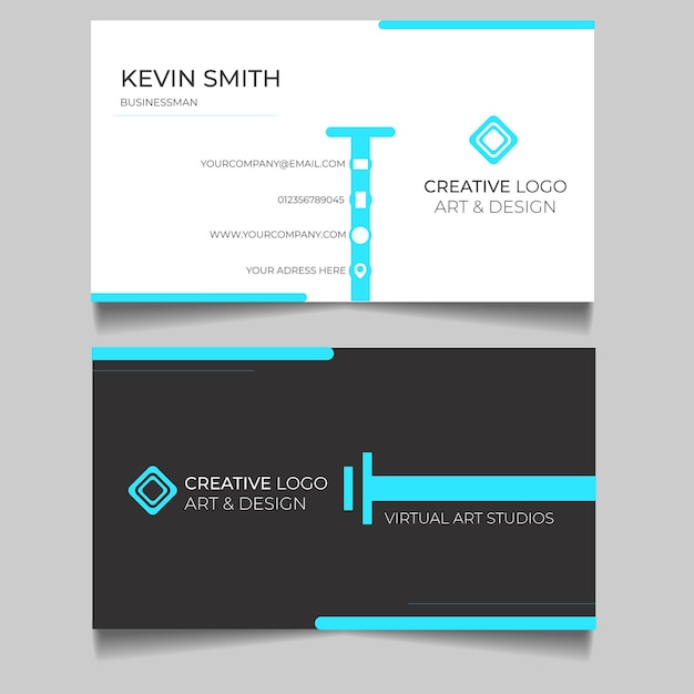 Vector business card design template clean professional business card template visiting card