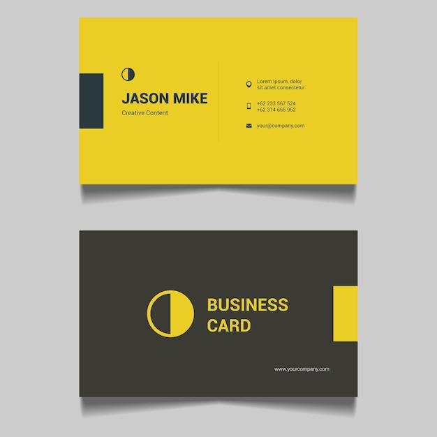 Vector business card design template clean professional business card template visiting card