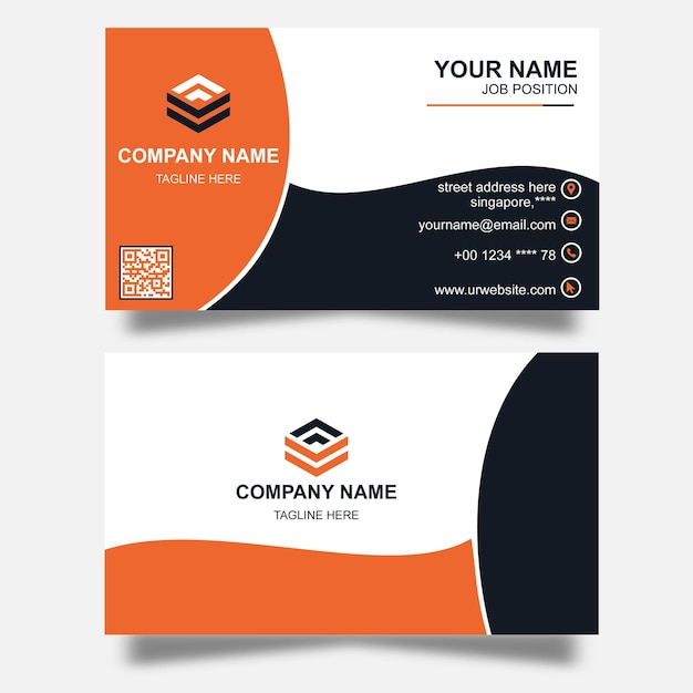 Vector business card design template pic