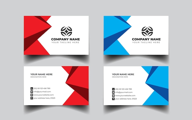 Vector business card design template professional corporate business card design