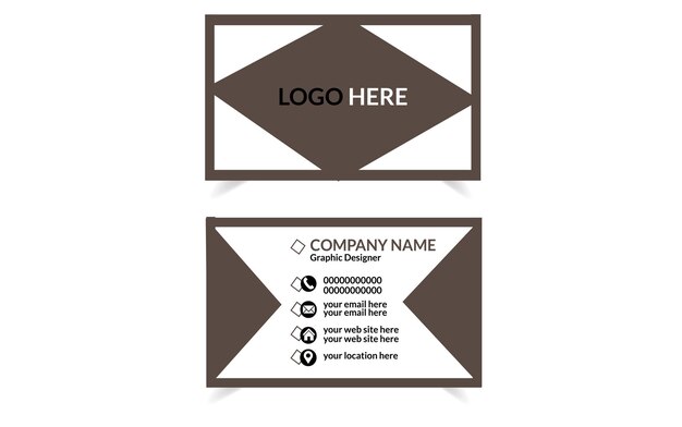 Vector business card design template vector element