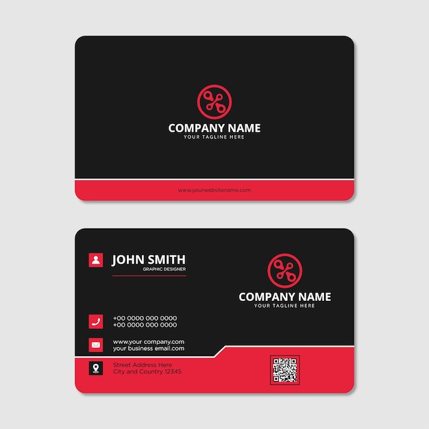 Vector business card design template vector