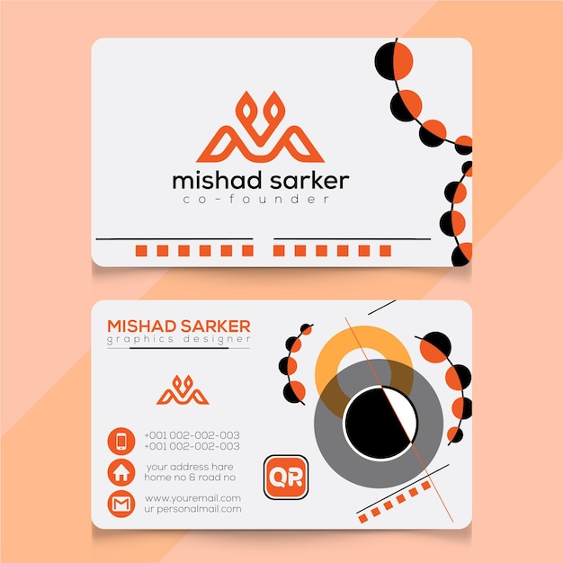 business card design template vector