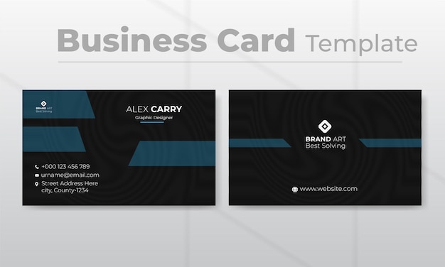 Business card design template for your company