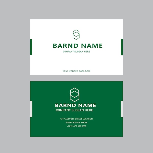 Business card design template