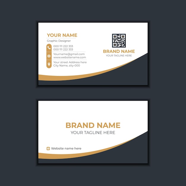 Business card design template