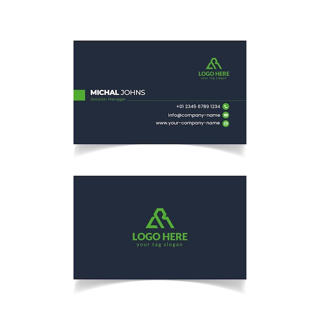 Vector business card design template