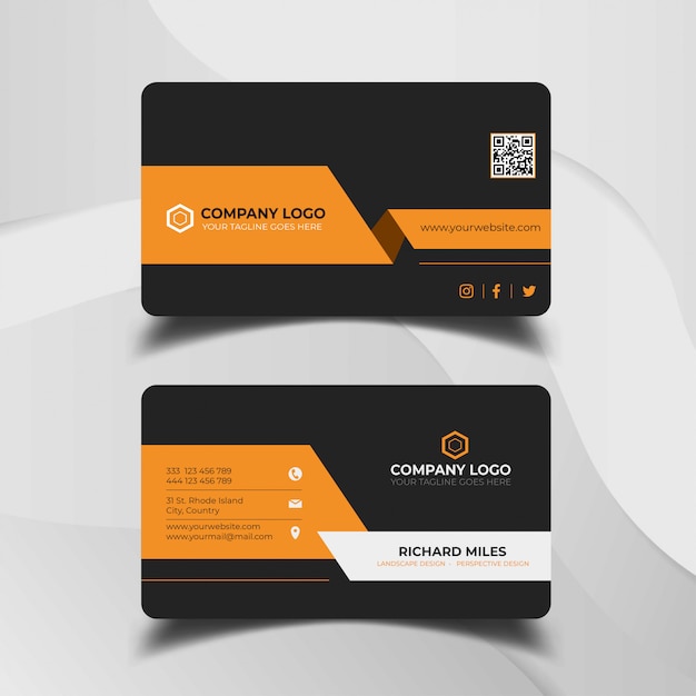 Business card design template