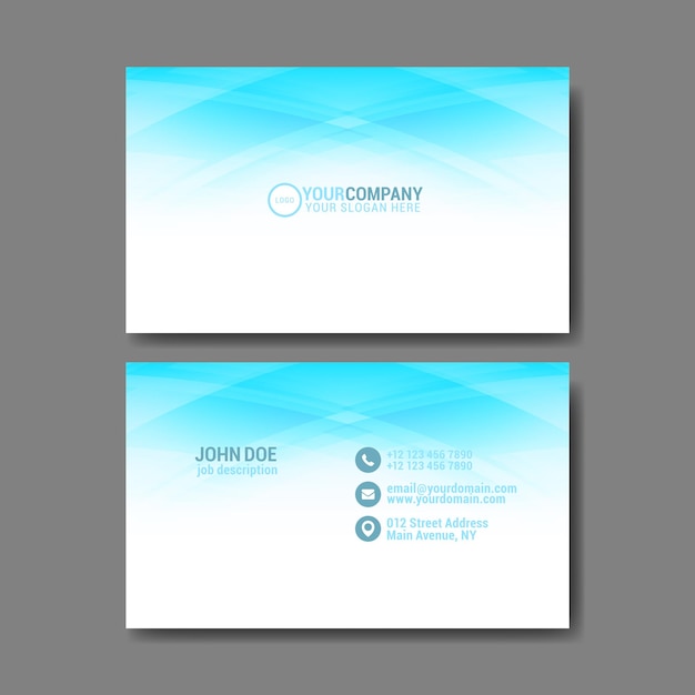 Vector business card design template