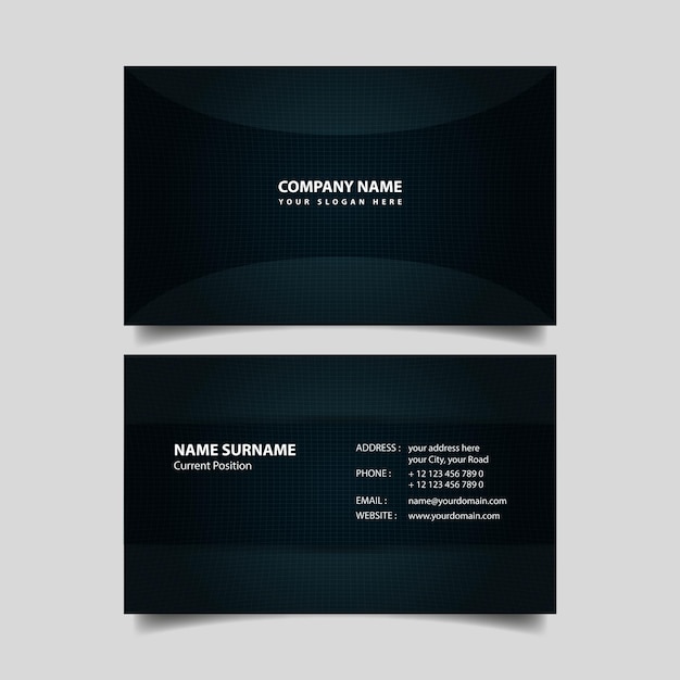 Business card design template