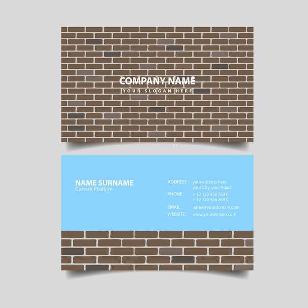 Vector business card design template