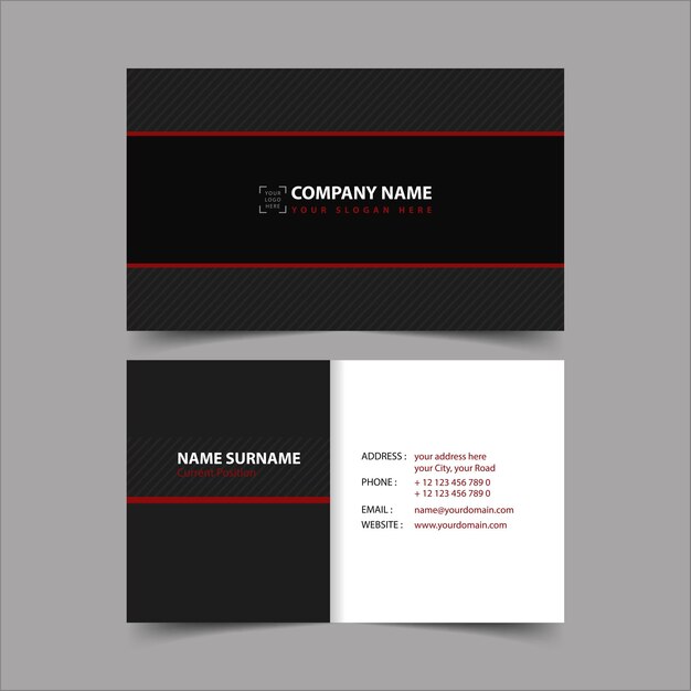 Business card design template