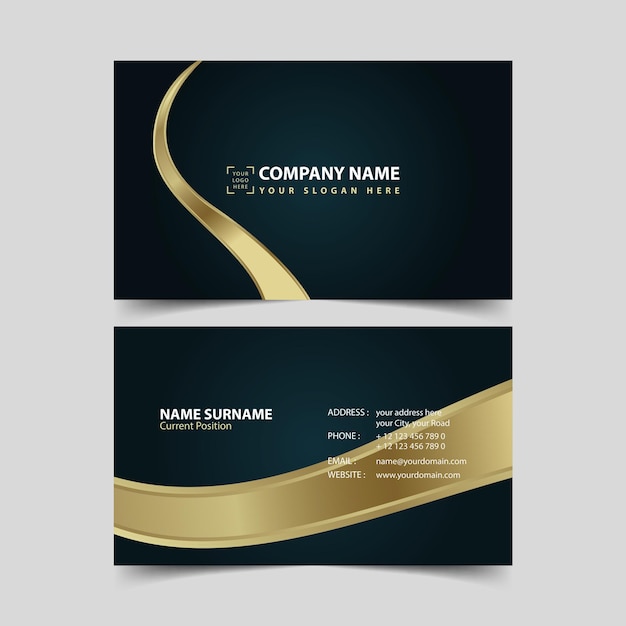 Business card design template