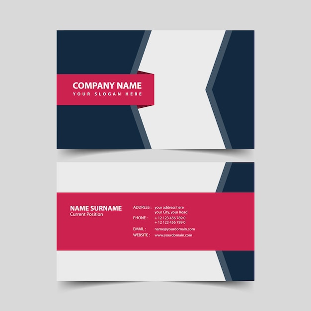 Business card design template