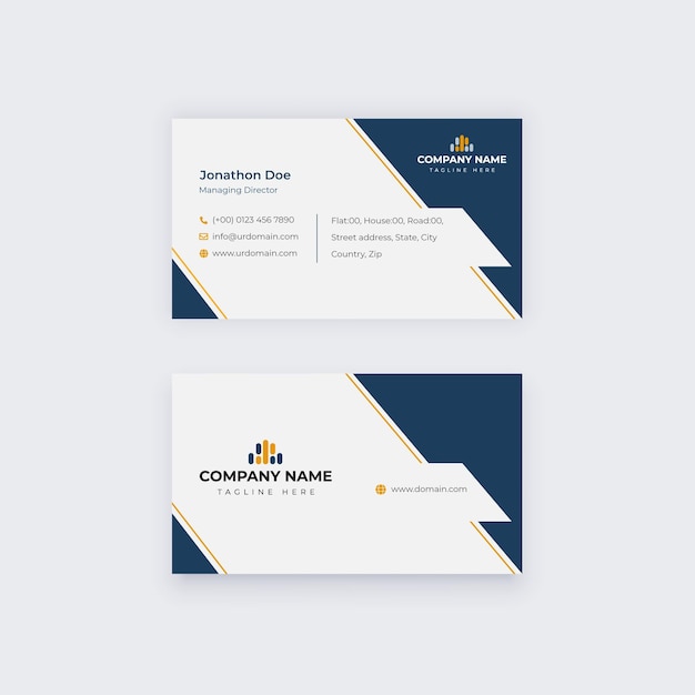 Vector business card design template