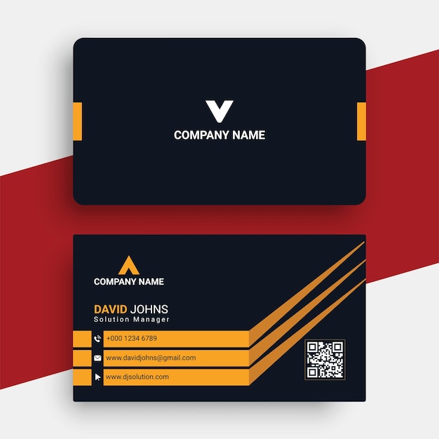 Business card design template