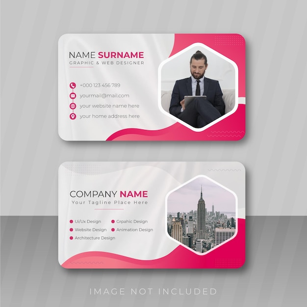 Business card design template