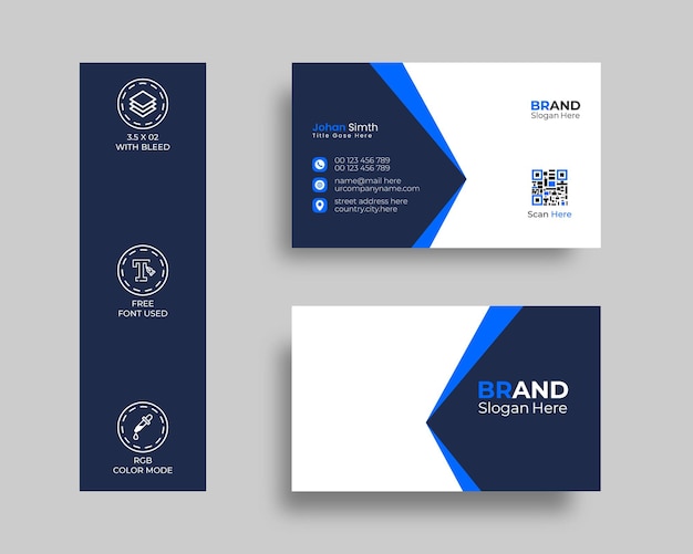 Business card design template