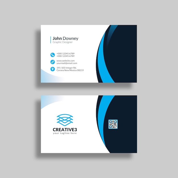 Business card design template