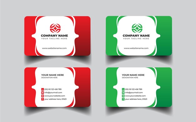 Business card design template