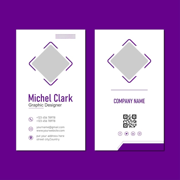 Business card design template