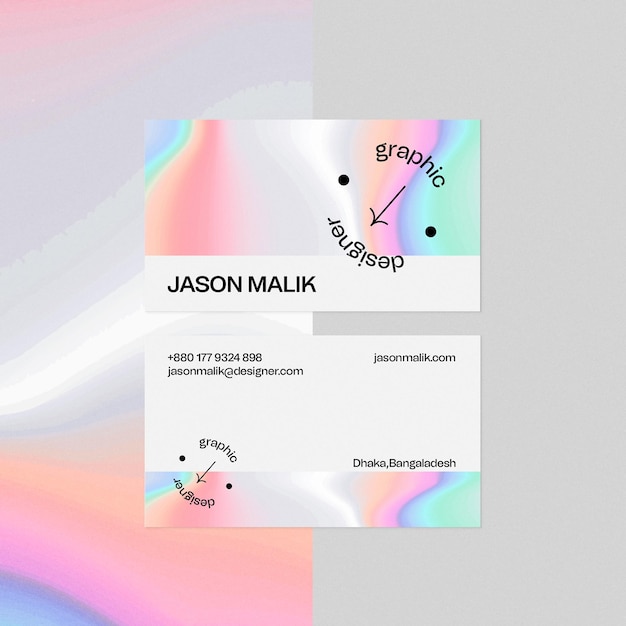 Business card design template