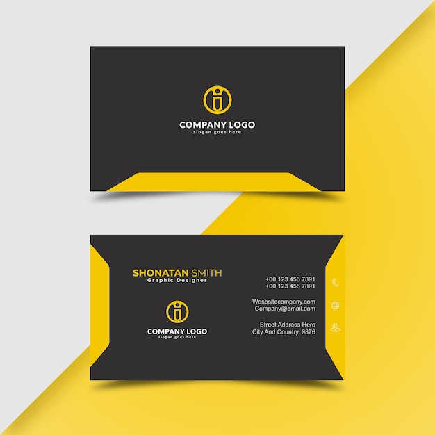 Business card design template