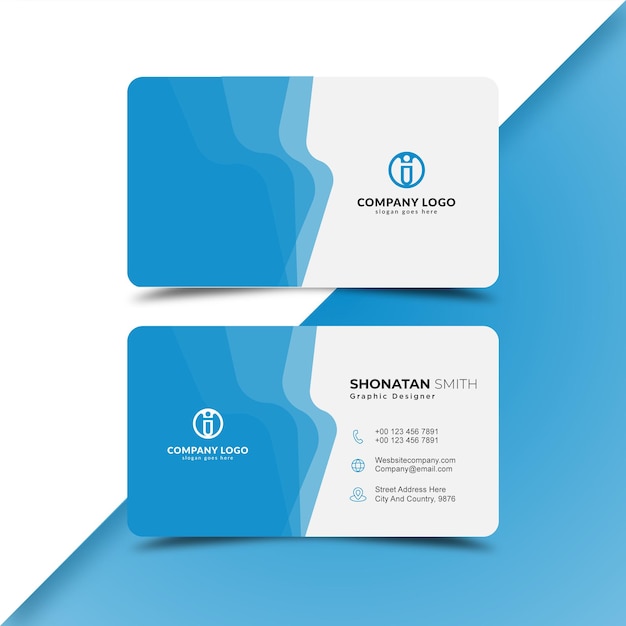 Business card design template