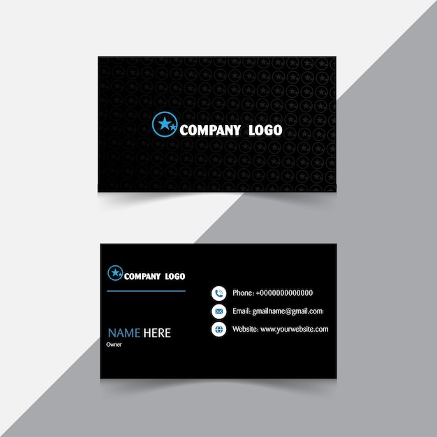 Business card design template