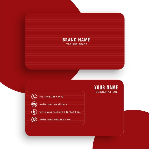 Business card design template