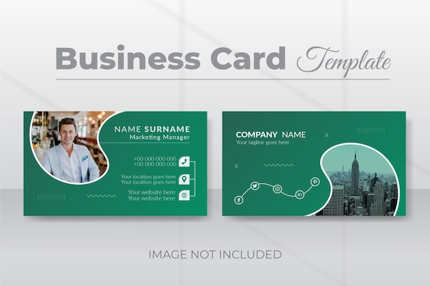 Business card design template