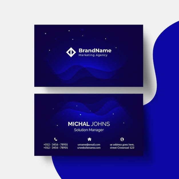 Business card design template