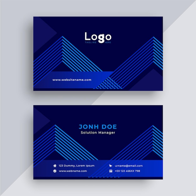 Vector business card design template