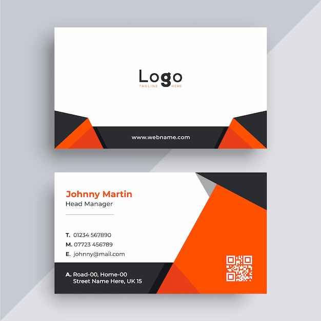 Business card design template