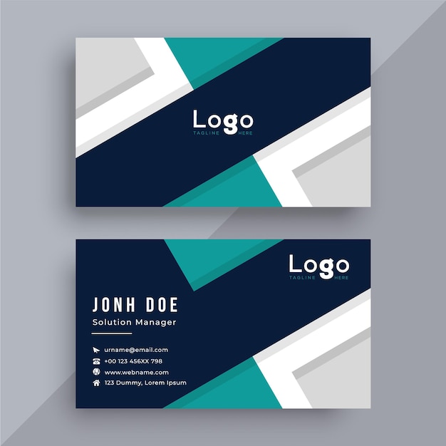 Business card design template